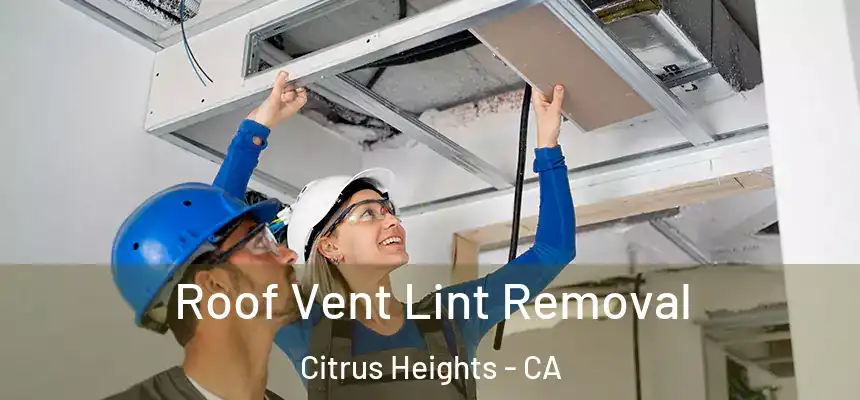 Roof Vent Lint Removal Citrus Heights - CA